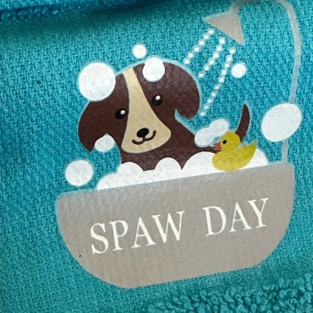 Pet Dog 2 pack hand Towel and Wash cloth- Teal NWT